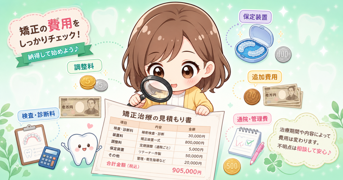 矯正の見積もりは本当に全部込み？契約前に確認すべき隠れた費用7選