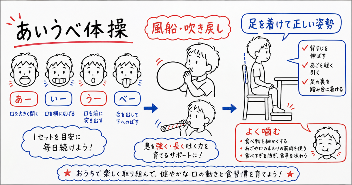今日から家庭で始められる口呼吸改善トレーニングと生活習慣